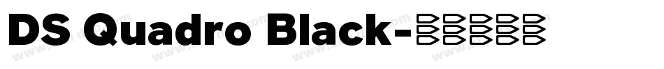 DS Quadro Black字体转换